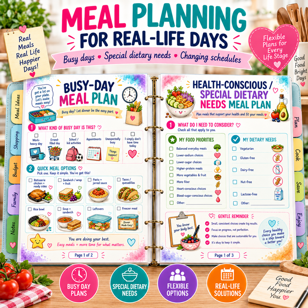 The Meal Planner — Printable PDF — existing product preview 3
