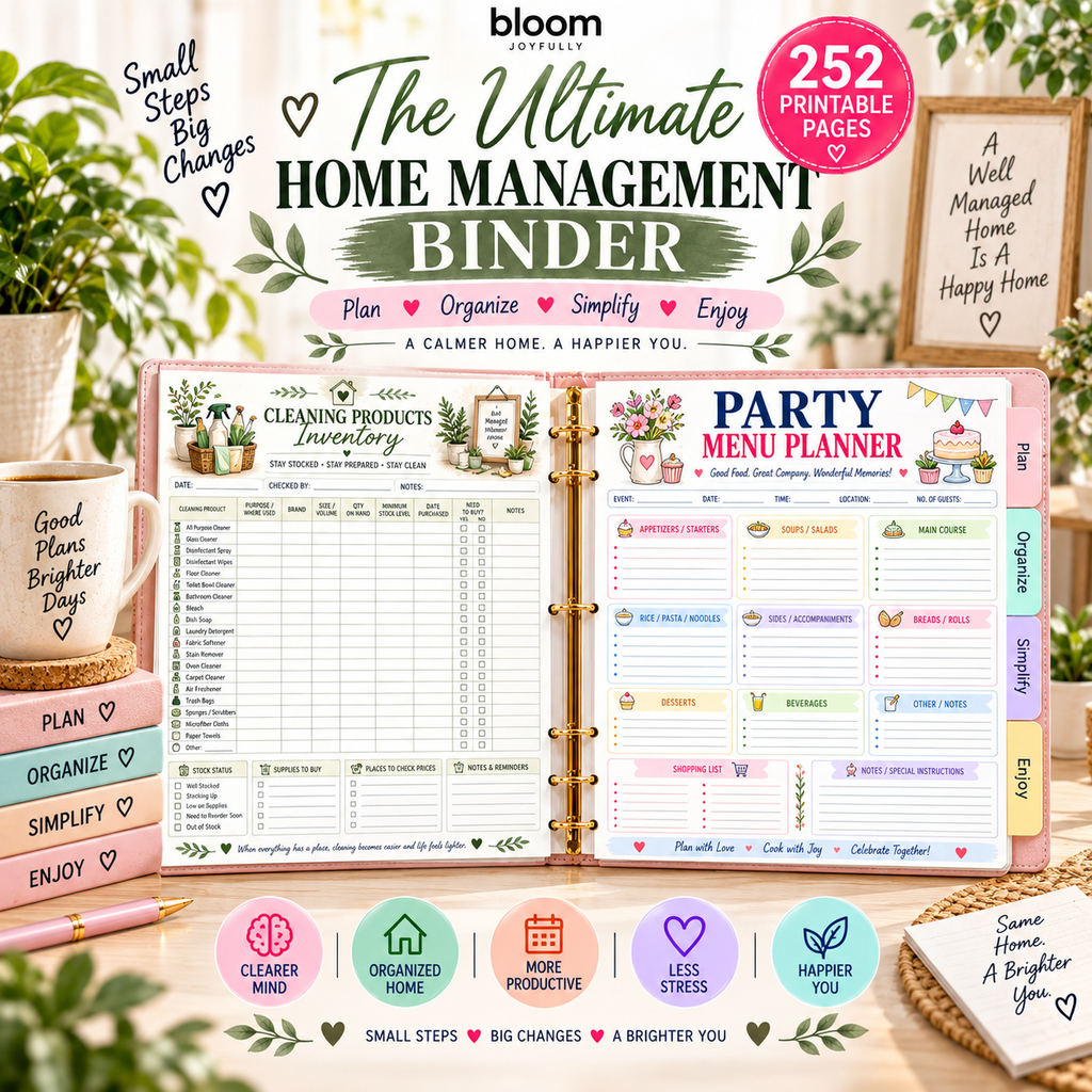 The Ultimate Home Management Binder — Printable PDF — existing product preview 3