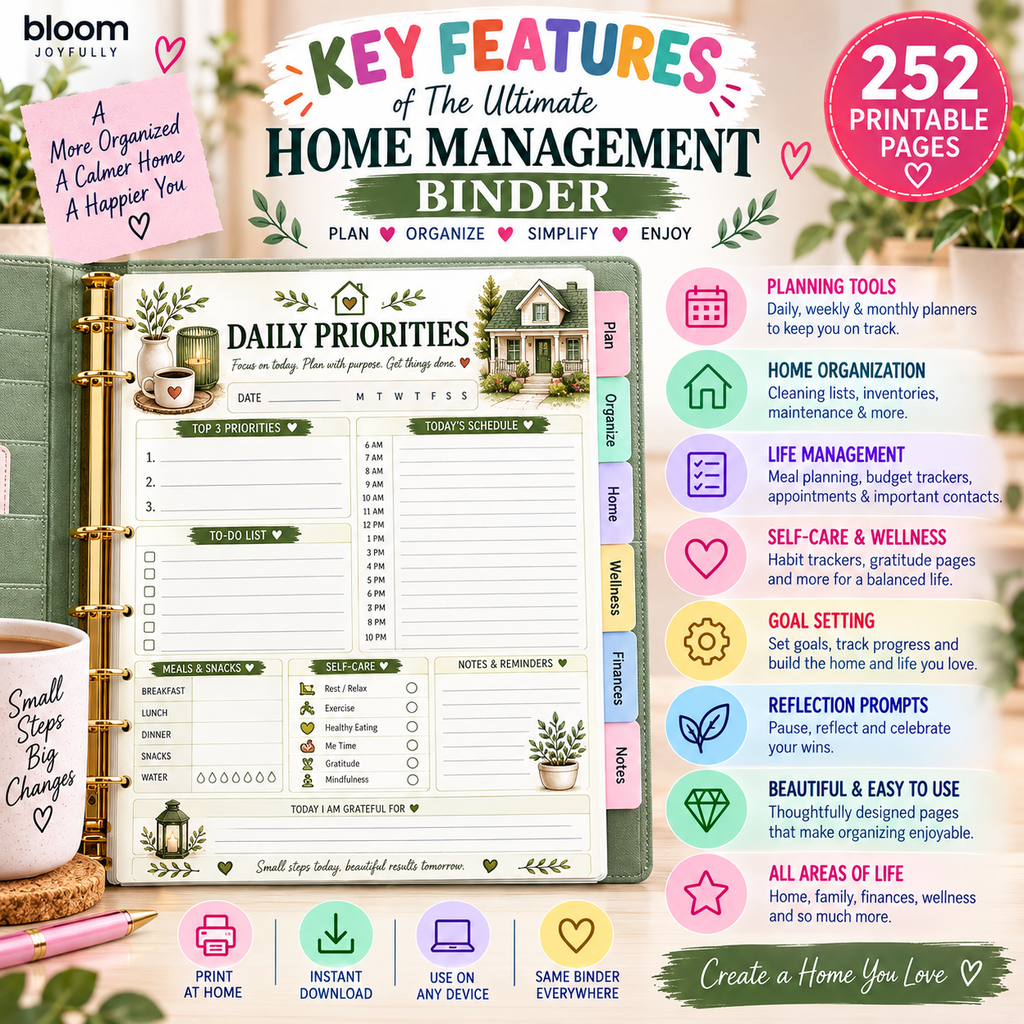 The Ultimate Home Management Binder — Printable PDF — existing product preview 4