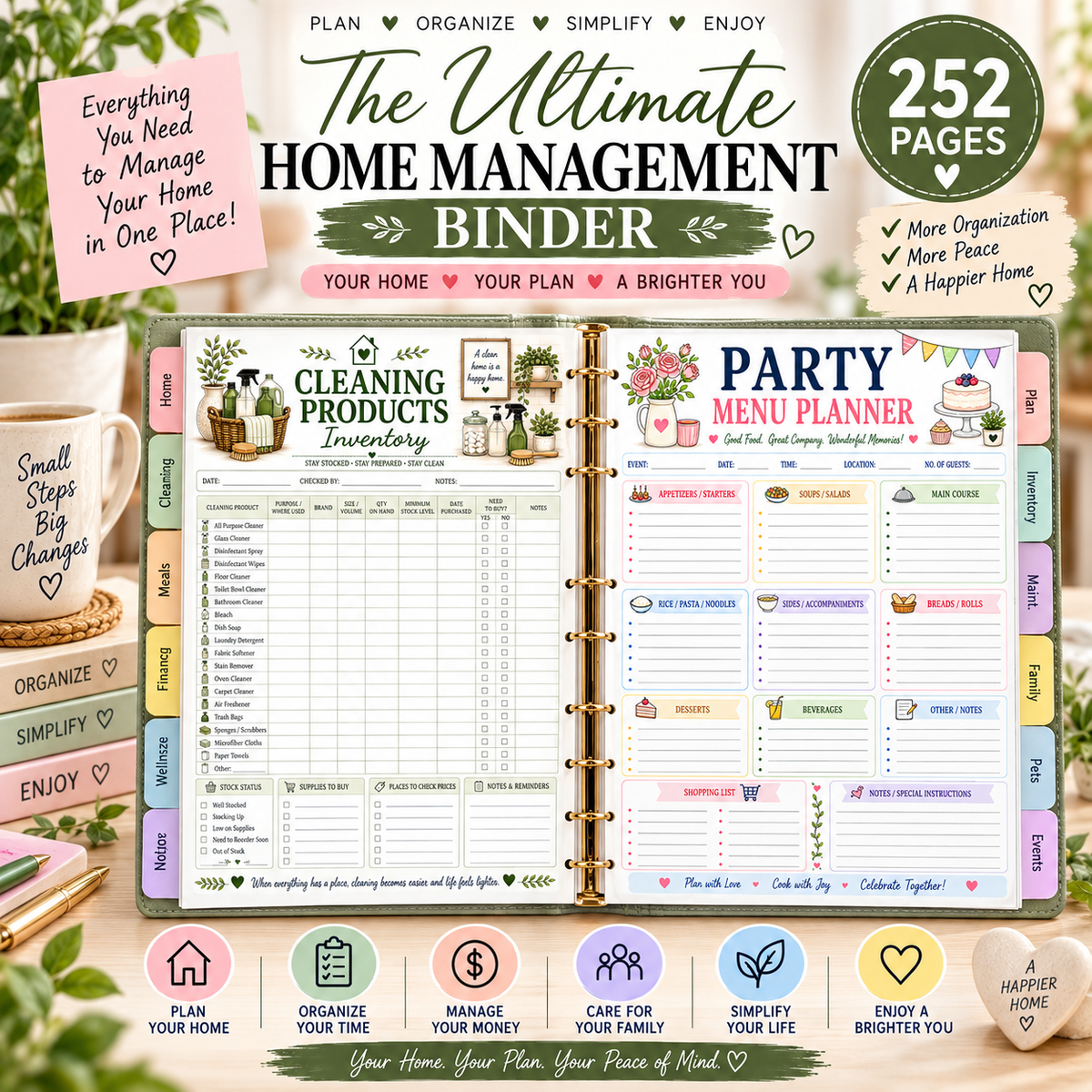 The Ultimate Home Management Binder — Printable PDF — existing product preview 5