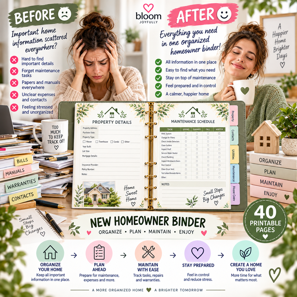 New Homeowner Binder — Printable PDF — existing product preview 3