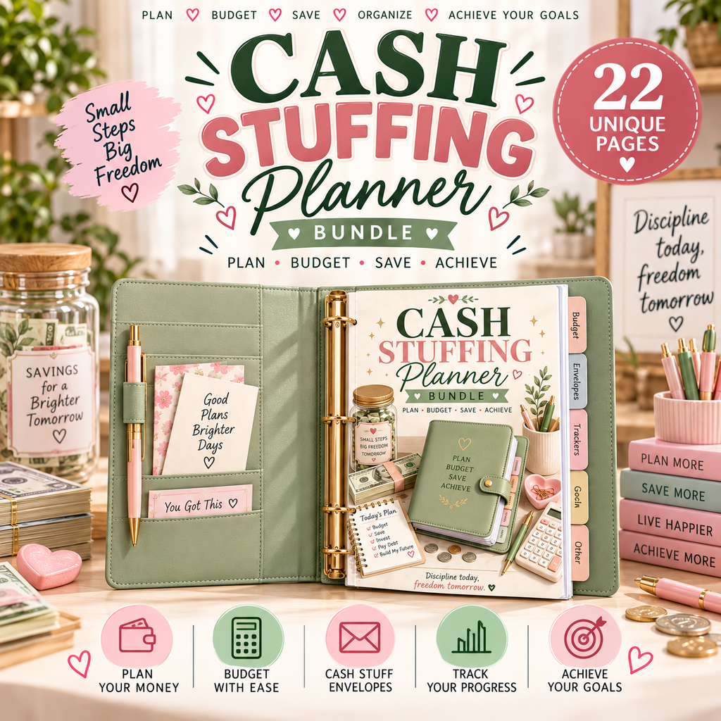 Cash Stuffing Planner — Printable PDF — existing product preview 2
