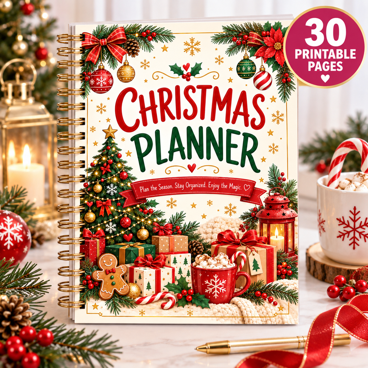 Christmas Planner Bundle — Printable PDF — existing product preview 1