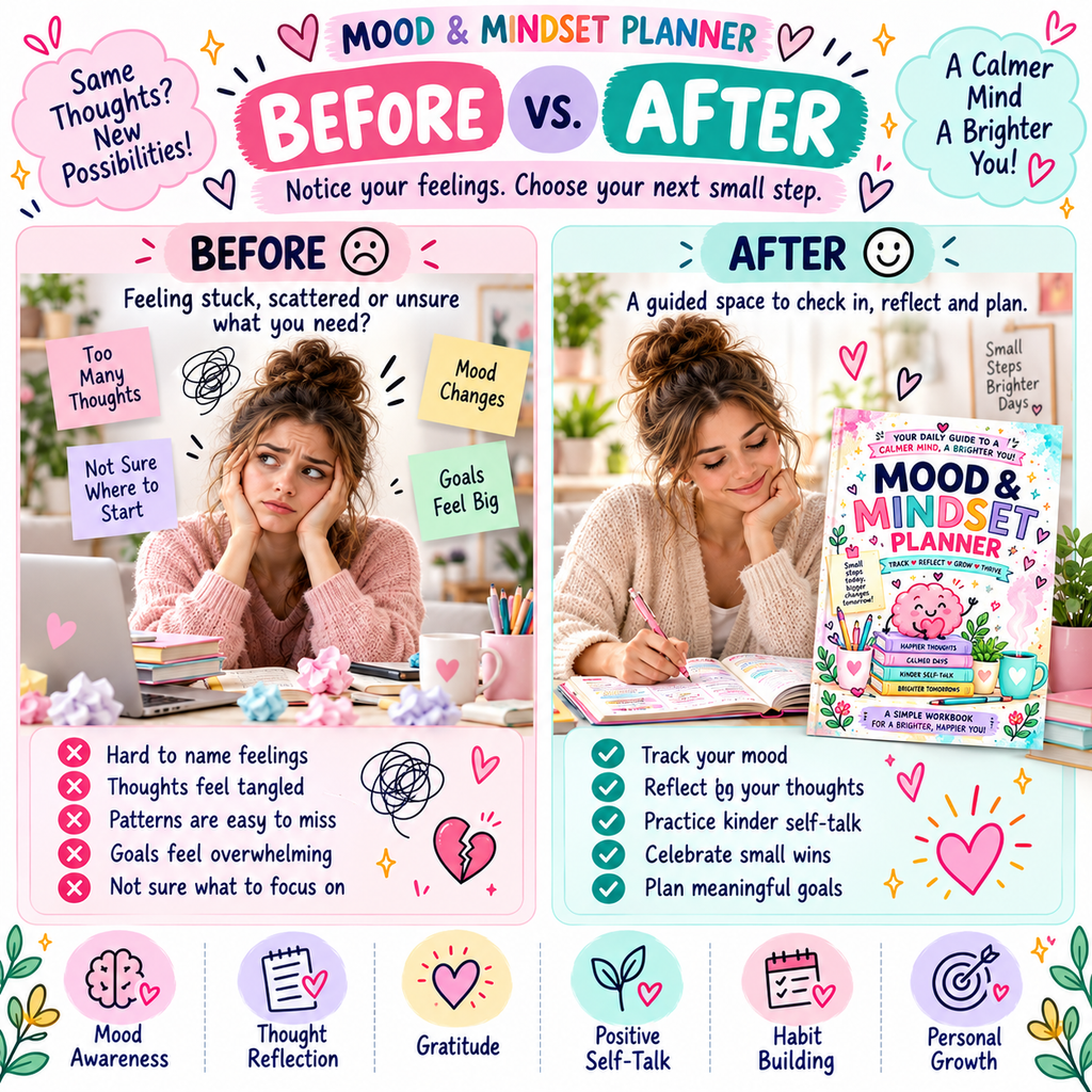 Mood & Mindset Planner — Printable PDF — existing product preview 4