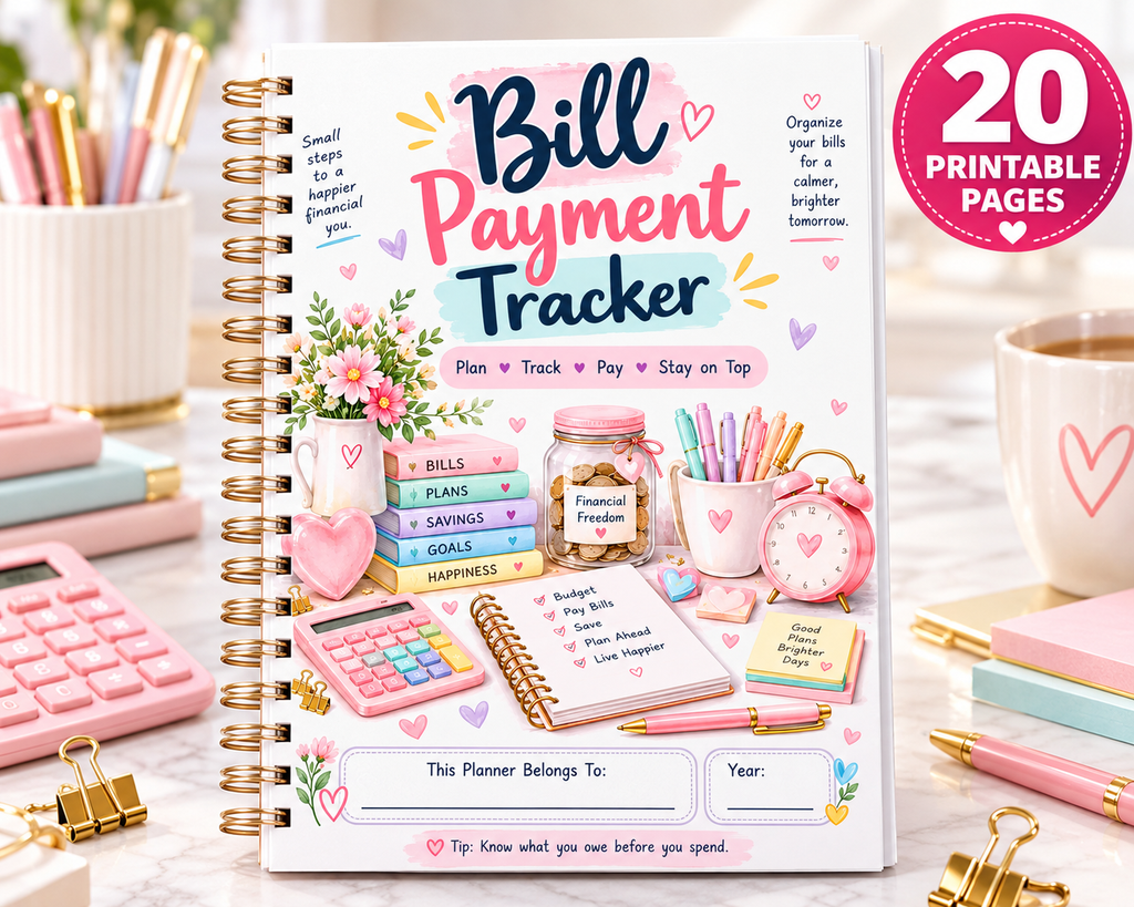 Bill Payment Tracker — Printable PDF — existing product preview 1