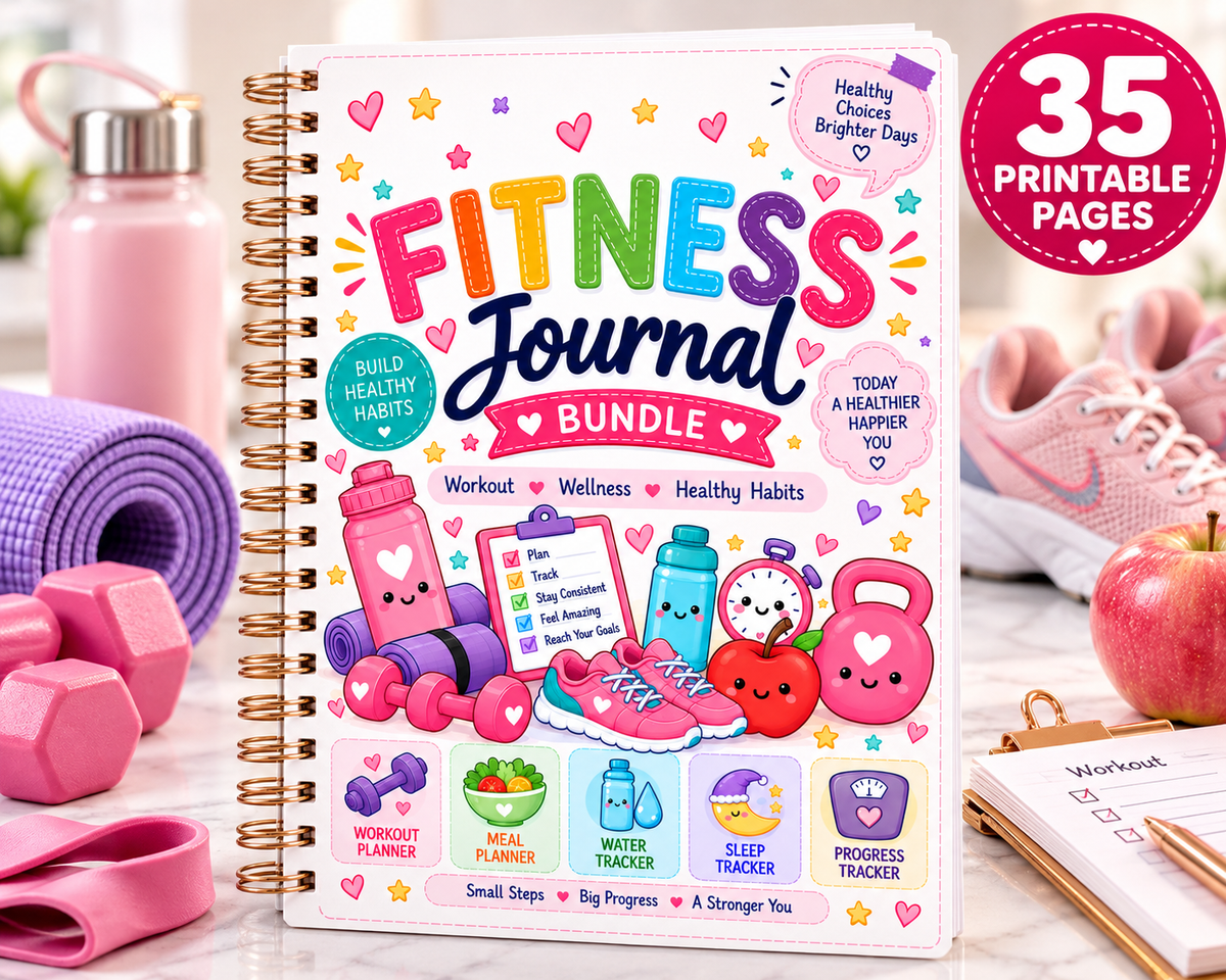 Fitness Journal — Printable PDF — existing product preview 1