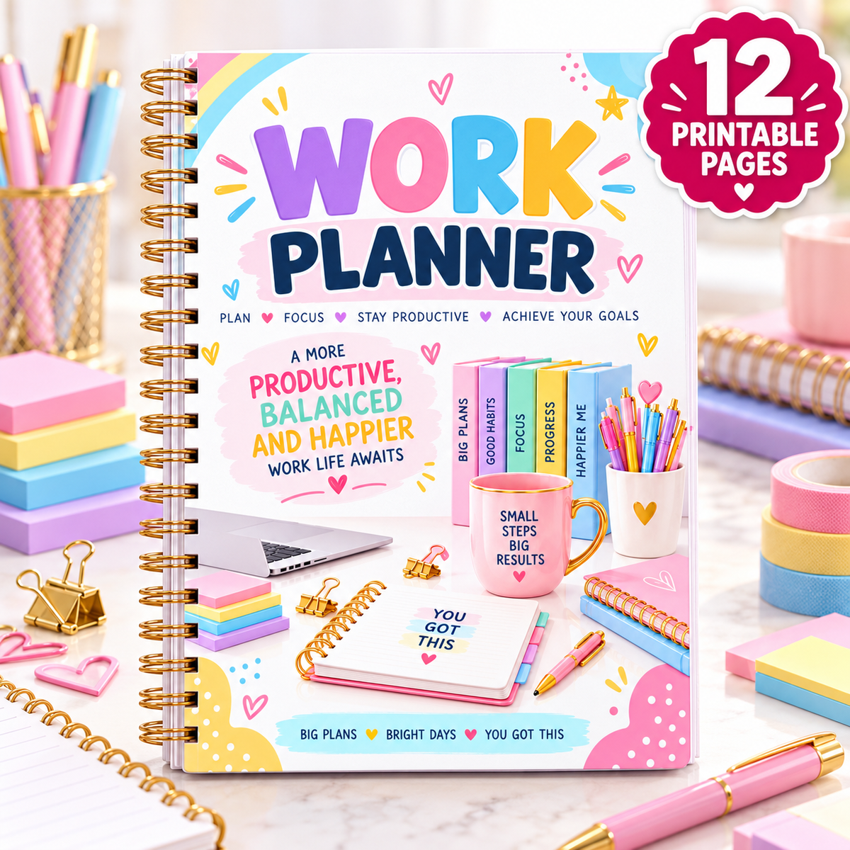 Work Planner — Printable PDF — existing product preview 2