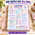 A Happier Mind one-page printable — Main Product Hero