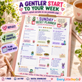Sunday Reset Planner – one-page A4 printable, Main Product Hero