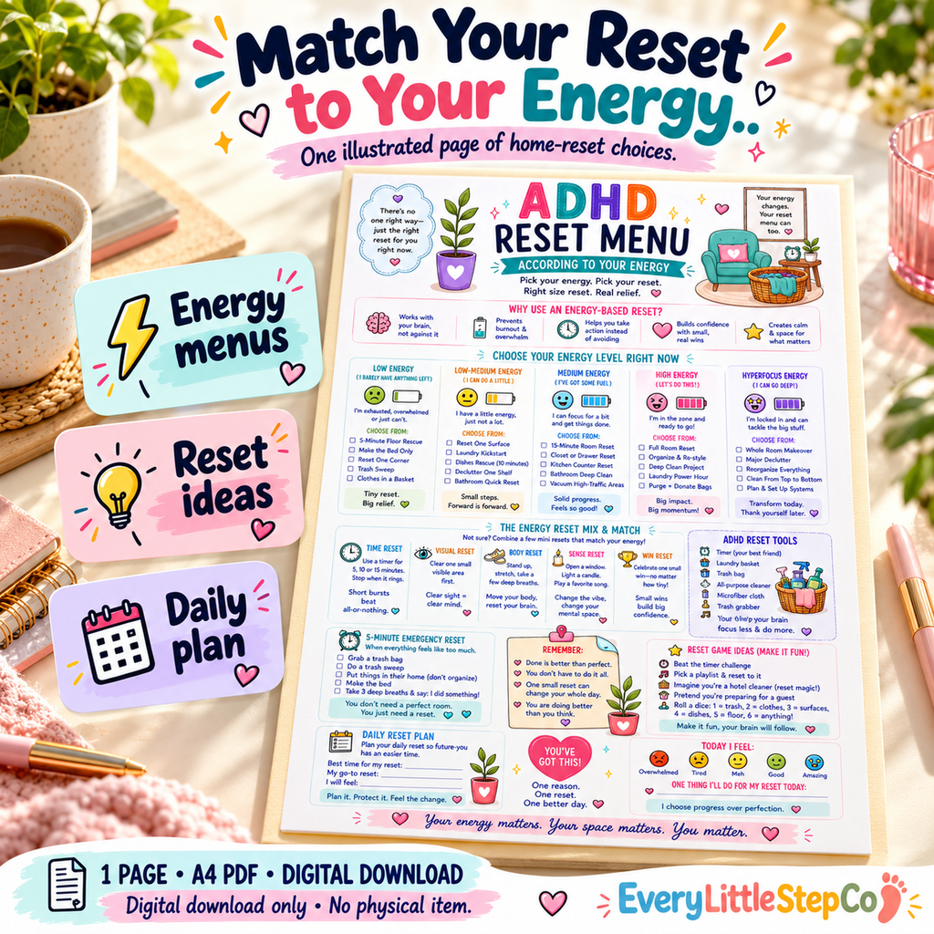 EveryLittleStepCo ED-066 one-page A4 printable worksheet, Main Product Hero; digital download, props excluded.