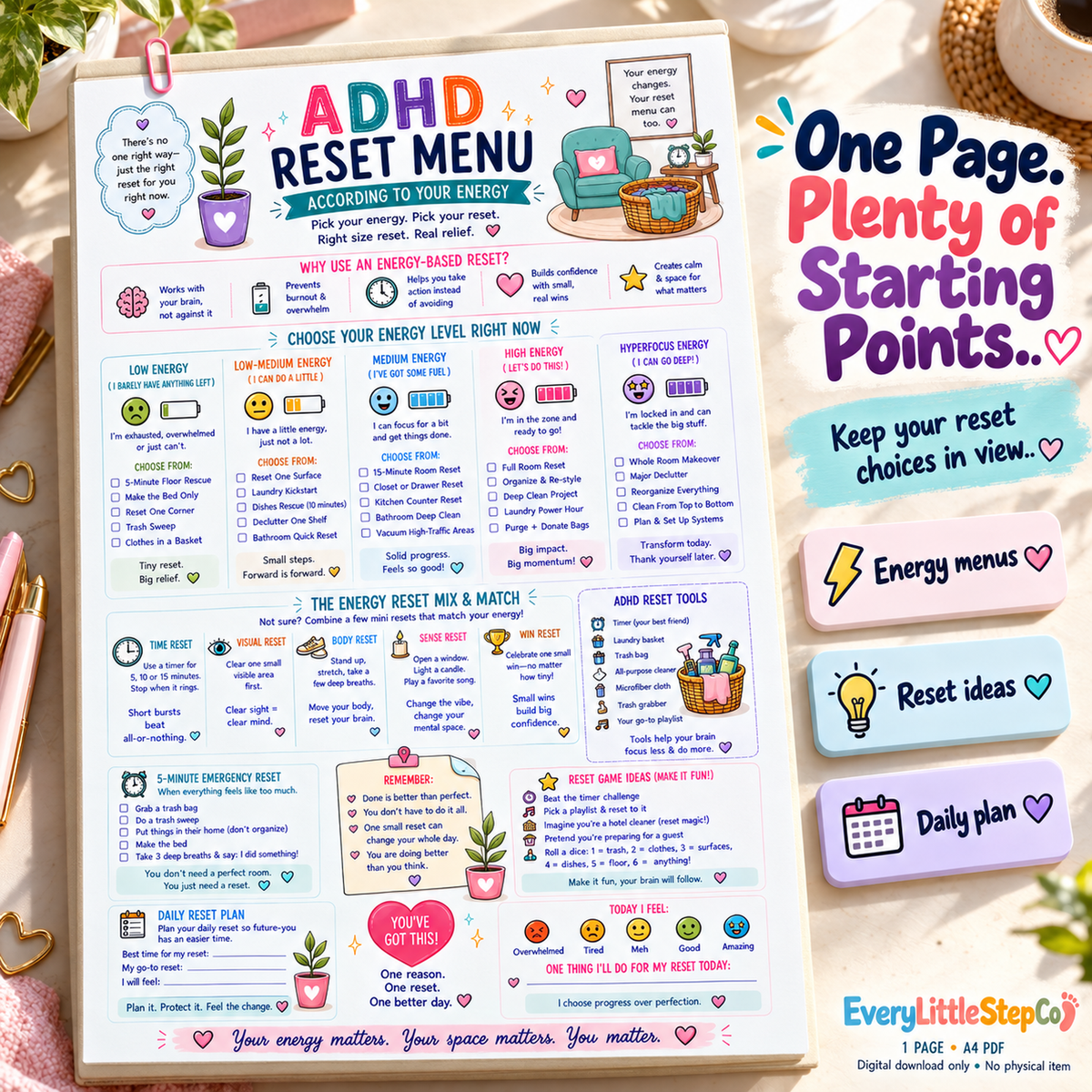 EveryLittleStepCo ED-066 one-page A4 printable worksheet, Premium Writing Pad Feature; digital download, props excluded.