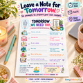 EveryLittleStepCo Tomorrow We Need This 01 one-page digital printable writing-pad mockup