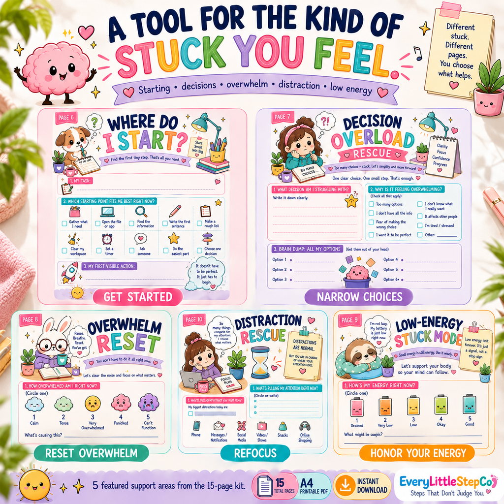 ADHD Stuck Mode Rescue Kit — Key Features
