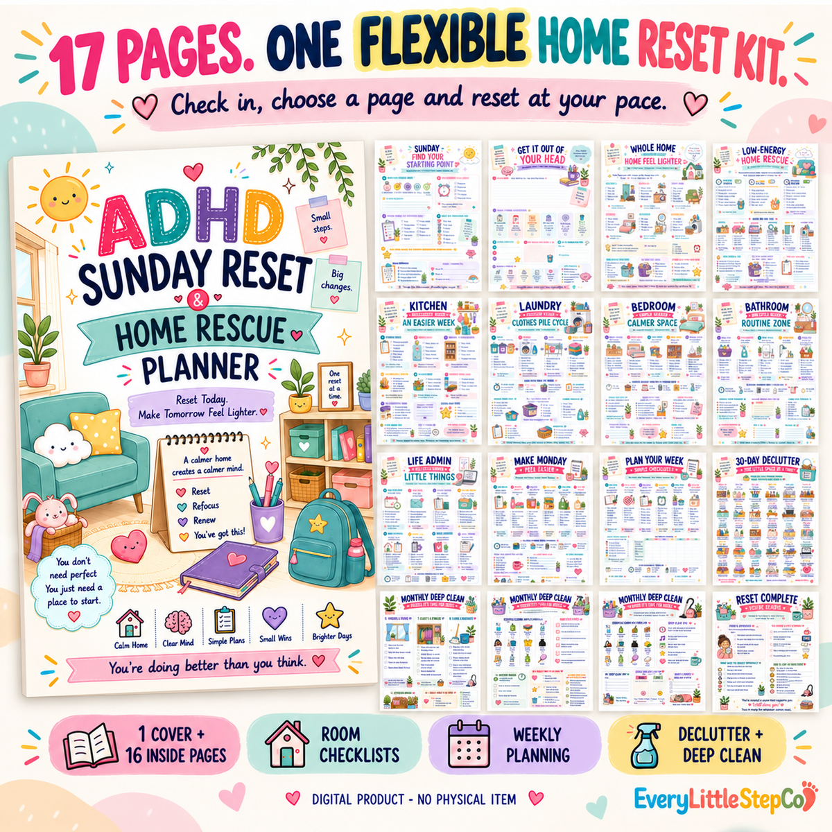 ADHD Sunday Reset and Home Rescue Planner — listing image 03