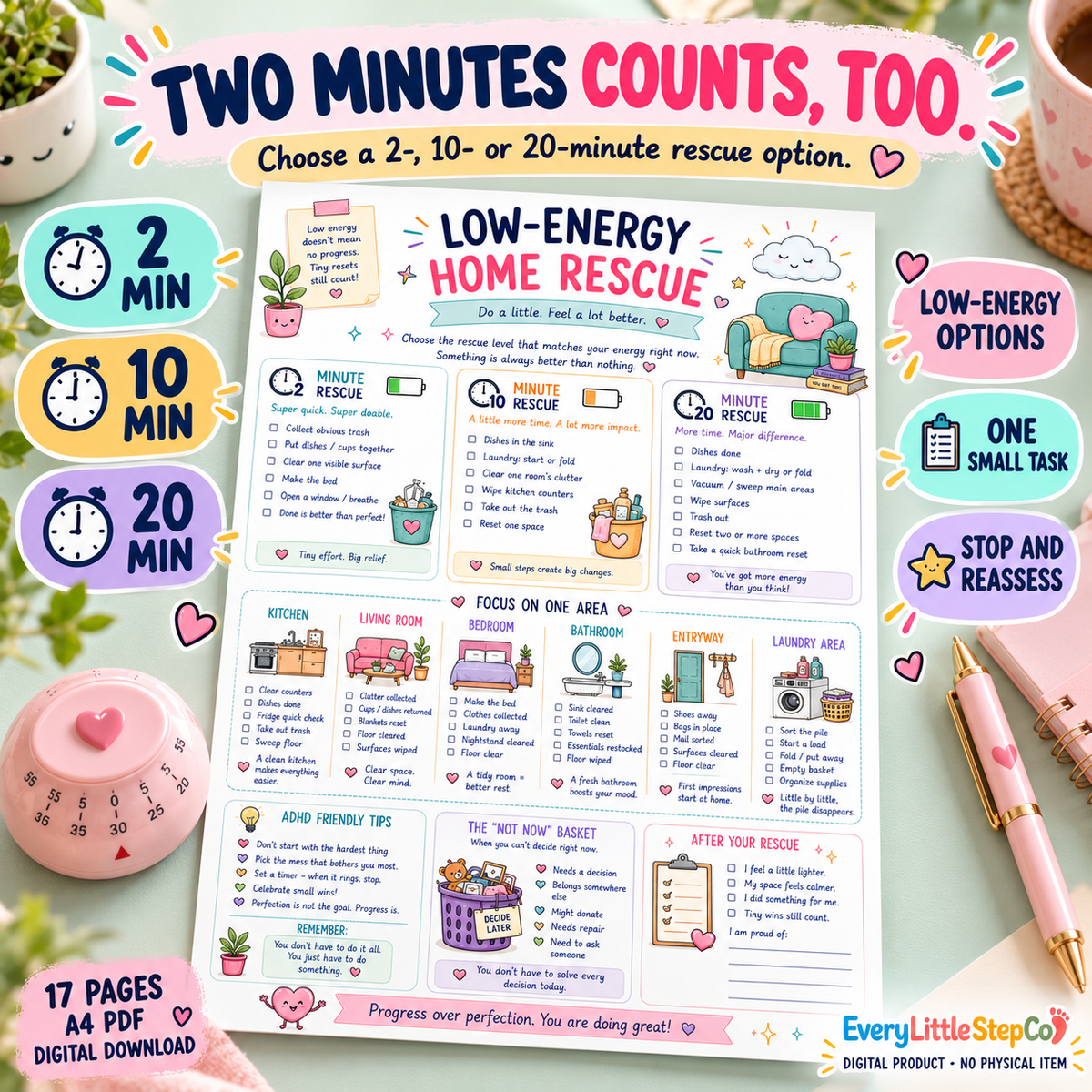 ADHD Sunday Reset and Home Rescue Planner — listing image 10