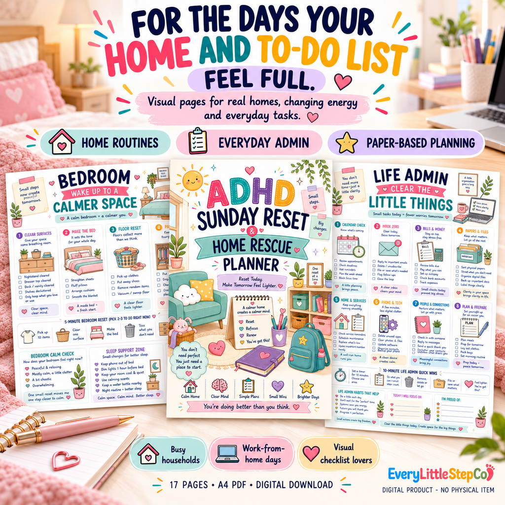 ADHD Sunday Reset and Home Rescue Planner — listing image 11