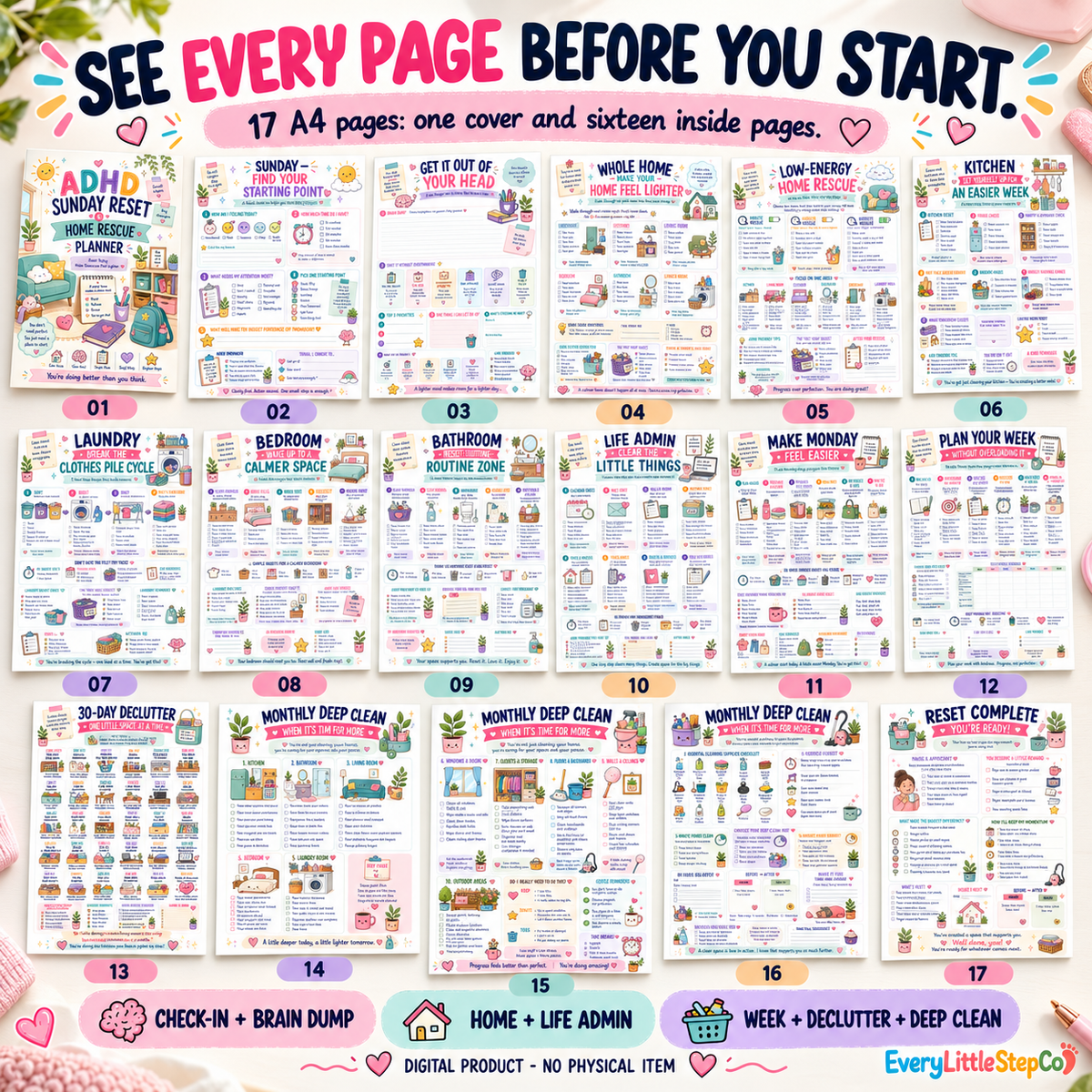 ADHD Sunday Reset and Home Rescue Planner — listing image 13