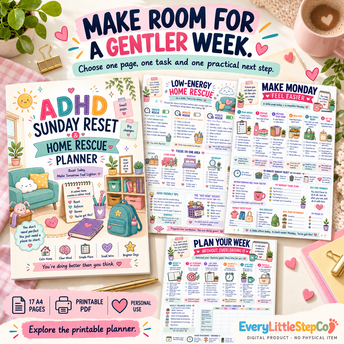 ADHD Sunday Reset and Home Rescue Planner — listing image 15
