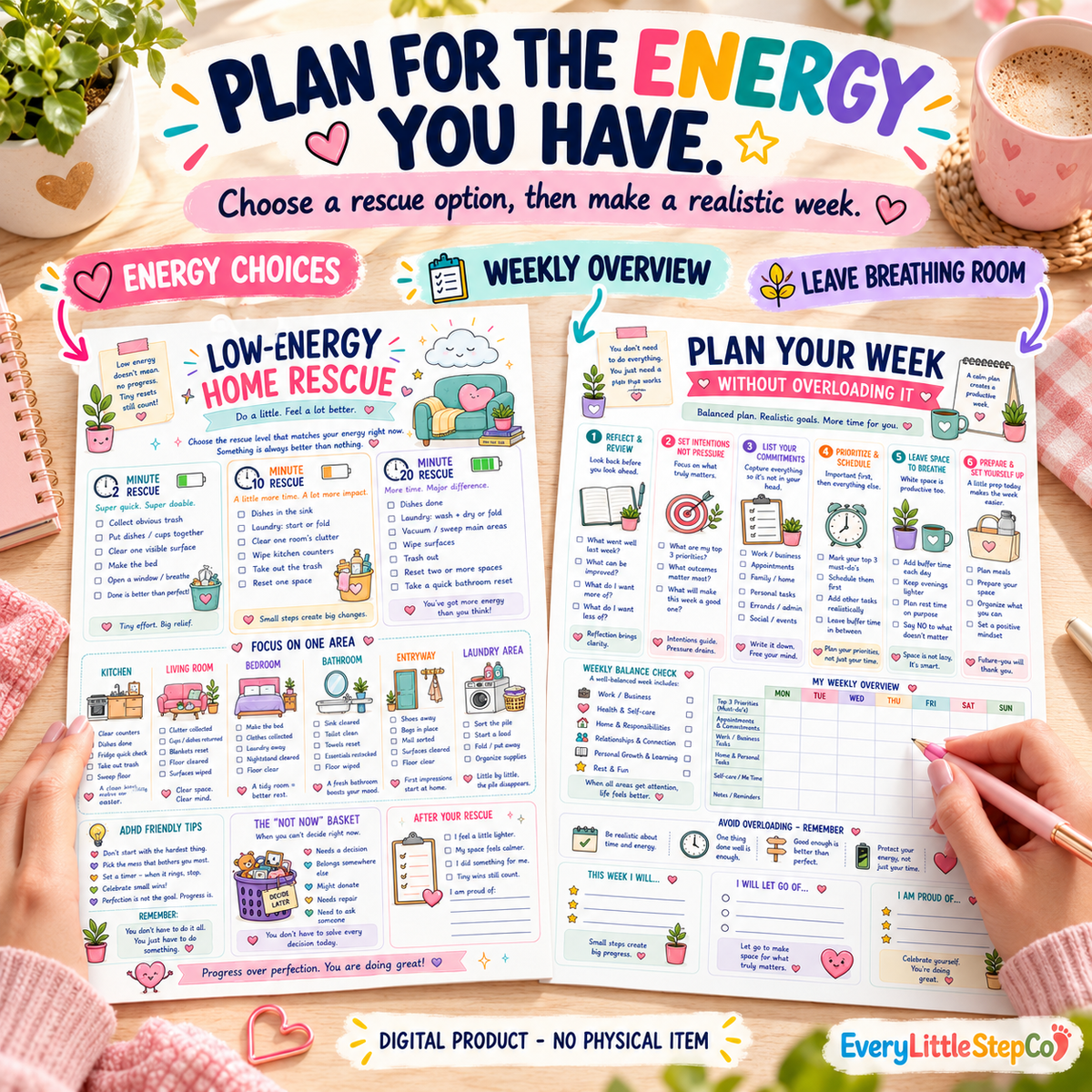 ADHD Sunday Reset and Home Rescue Planner — listing image 22