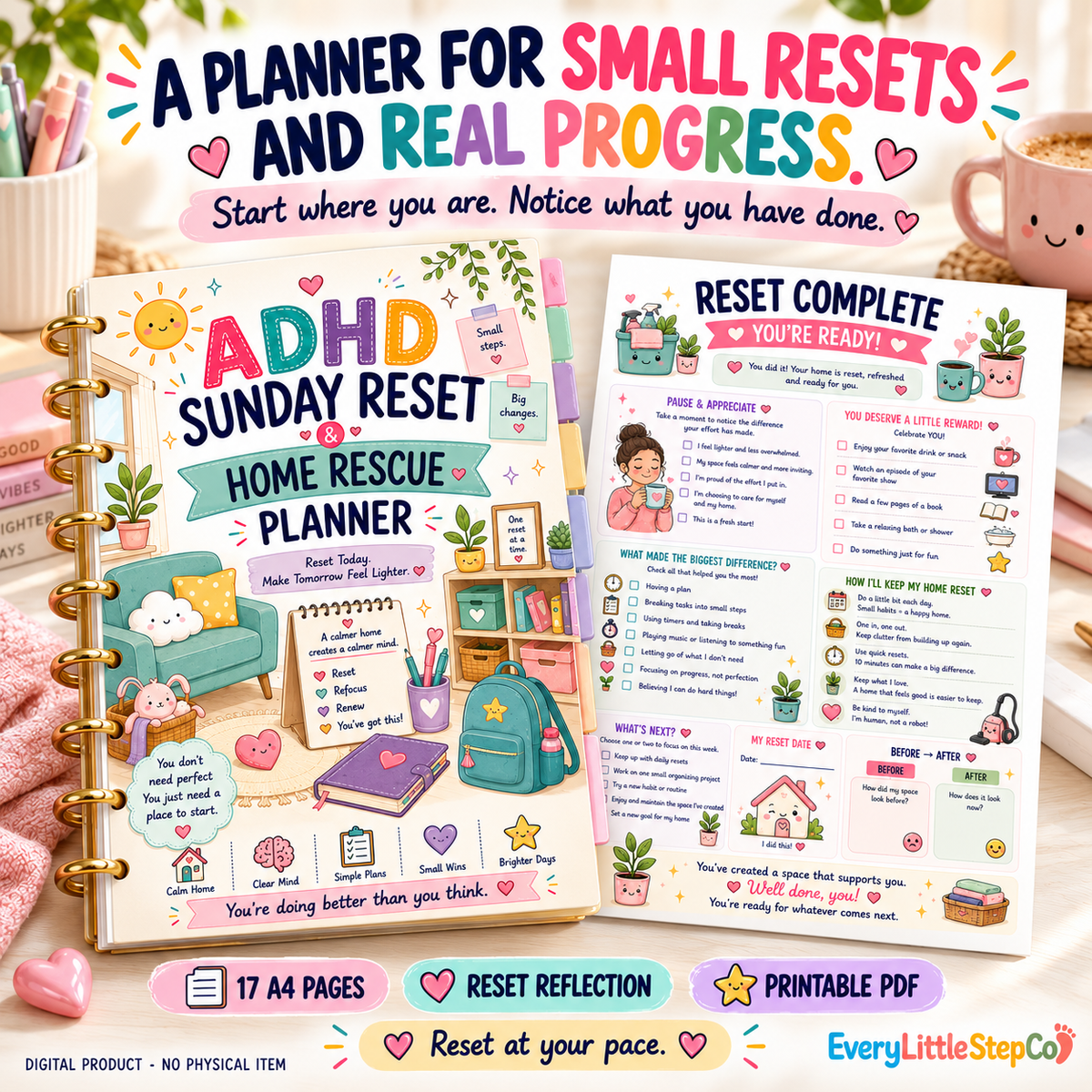 ADHD Sunday Reset and Home Rescue Planner — listing image 23