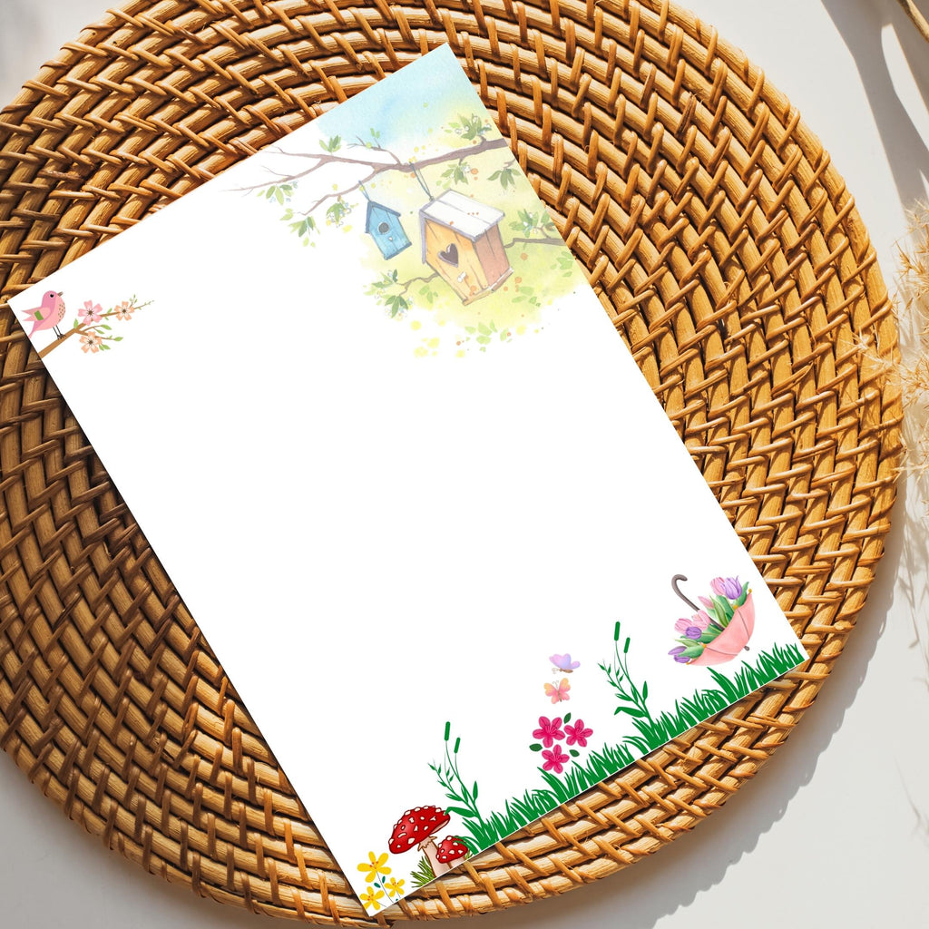 Daily Journal Print — Spring Journal Bundle, Spring Blossom Journal PRINTABLE, Seasonal Planner, Spring Buc... | Mindfulness printable