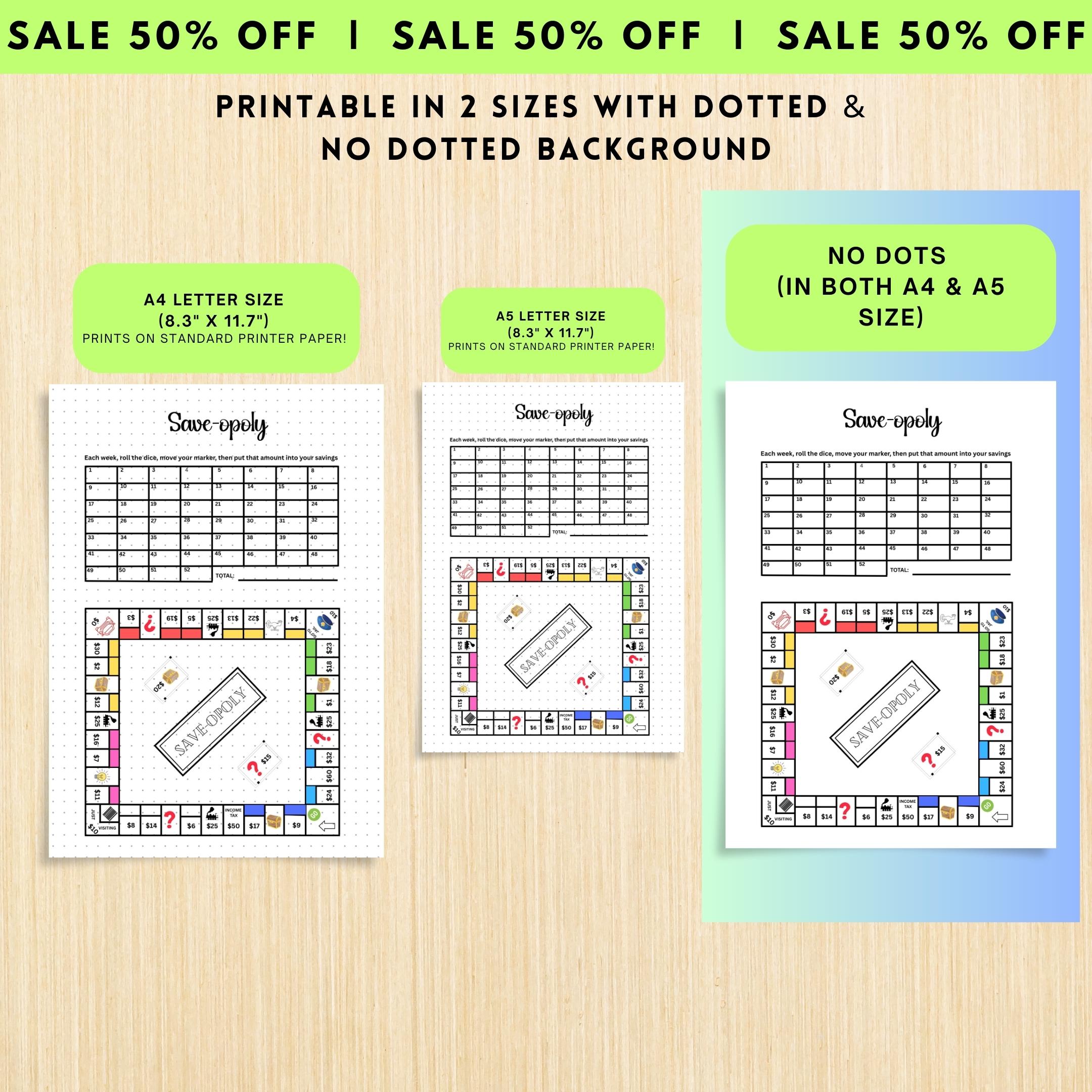 Budget Challenge — Save, opoly Savings PRINTABLE, Savings Challenge, Savings Game, Budgeting Game, Savings ... | Bloom Joyfully printable