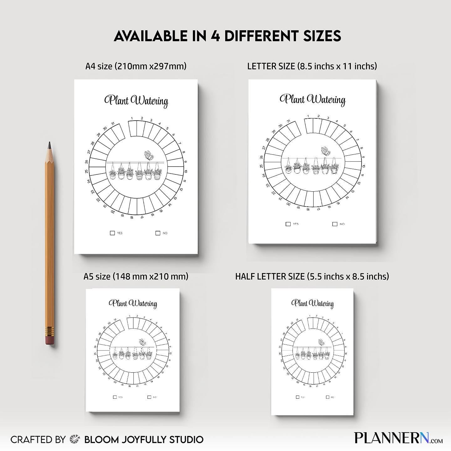 Garden Planner — Plant Watering Tracker Printable, Plant Care Tracker, Houseplant Watering Log, Indoor Plan... | Bloom Joyfully printable