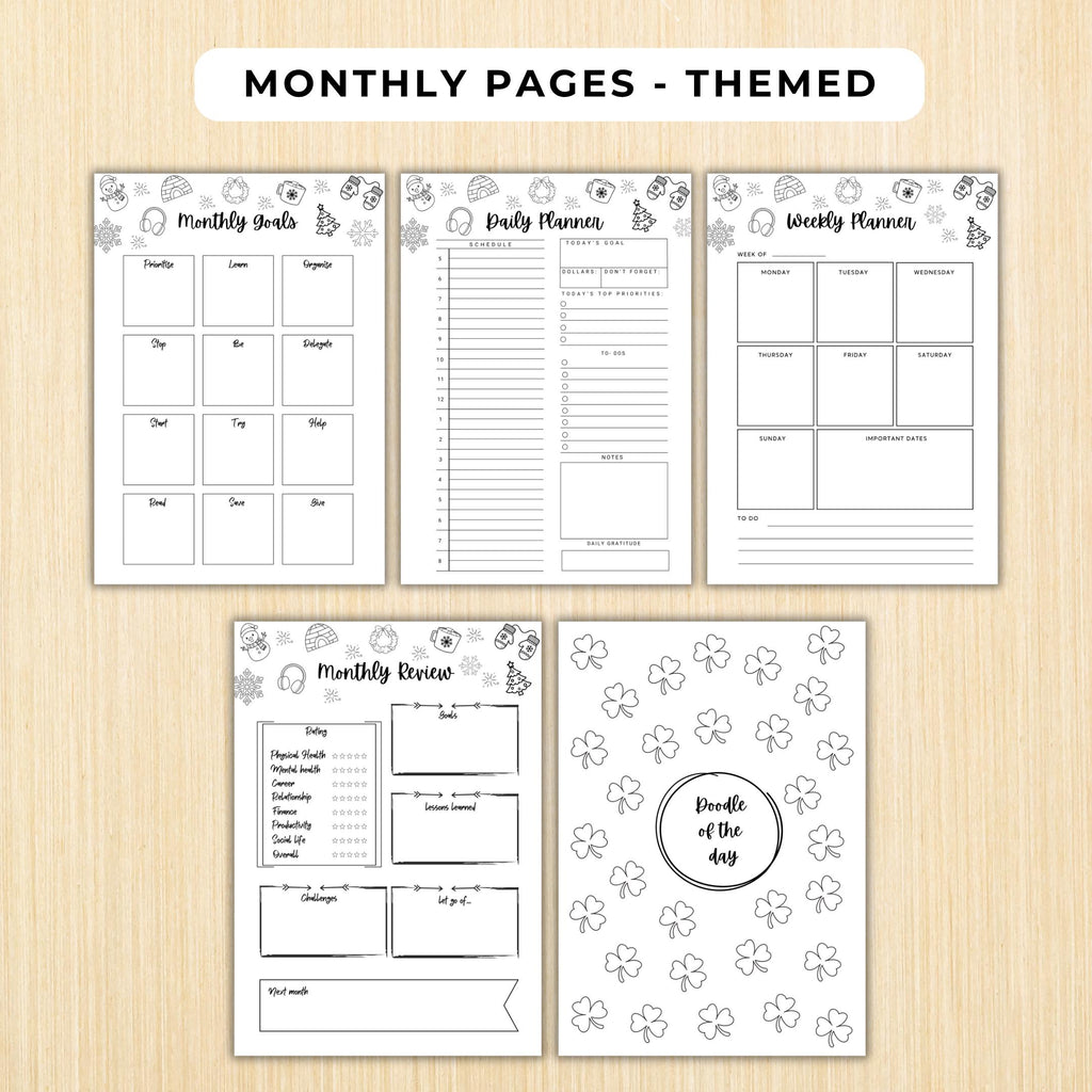 Budget Tracker — March Journal Bundle, March Planner Printable, March Calendar Agenda, St Patrick's Theme, ... | Mindfulness printable