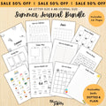 Daily Planner — Summer Journal Bundle, 18 Journal Pages, Summer Tracker Bundle, Summer Bucket List, PRINTAB... | Bloom Joyfully printable