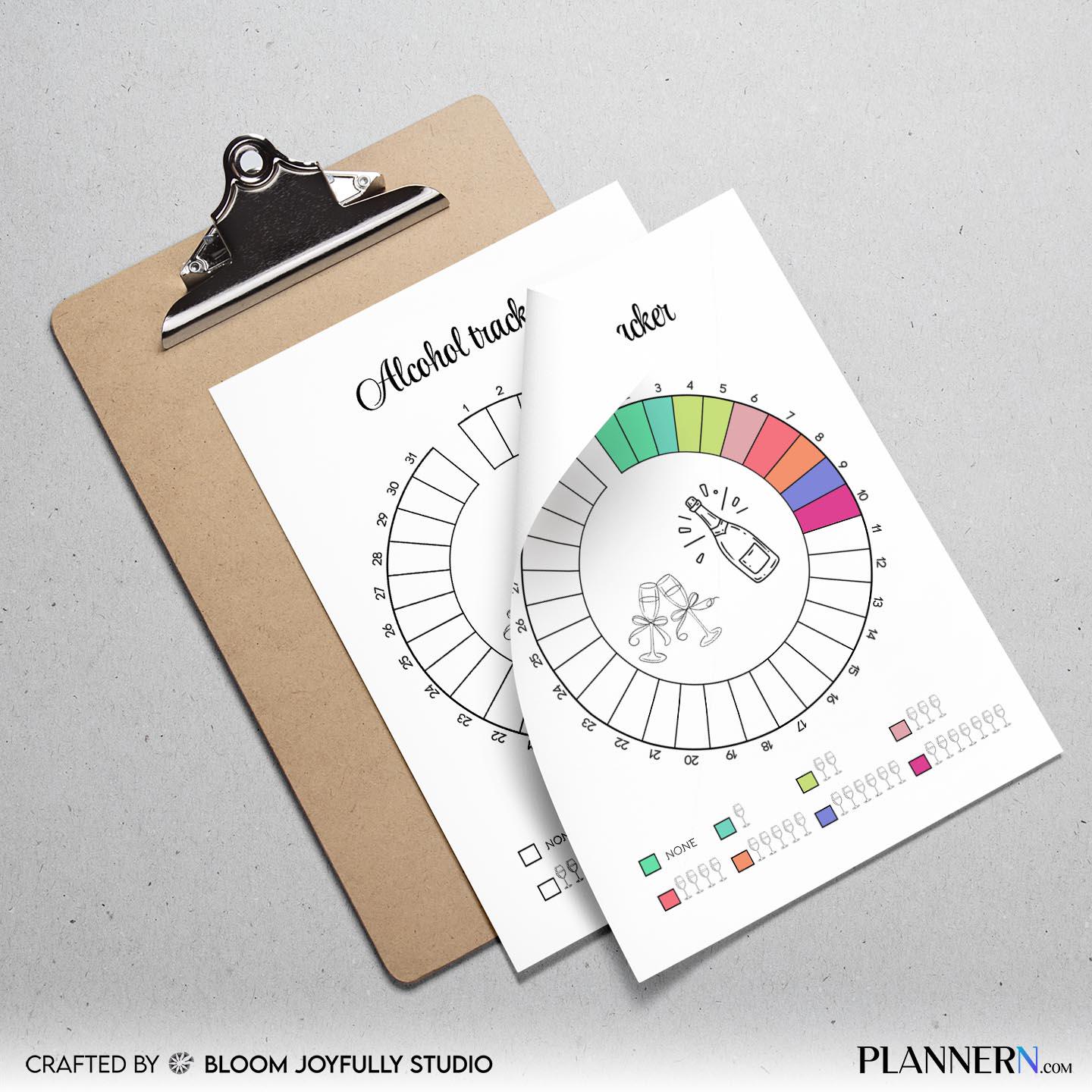 Alcohol Log — Alcohol Consumption Tracker Printable, Drink Log Template, Monthly Drinking Habit Tracker, We... | Bloom Joyfully printable