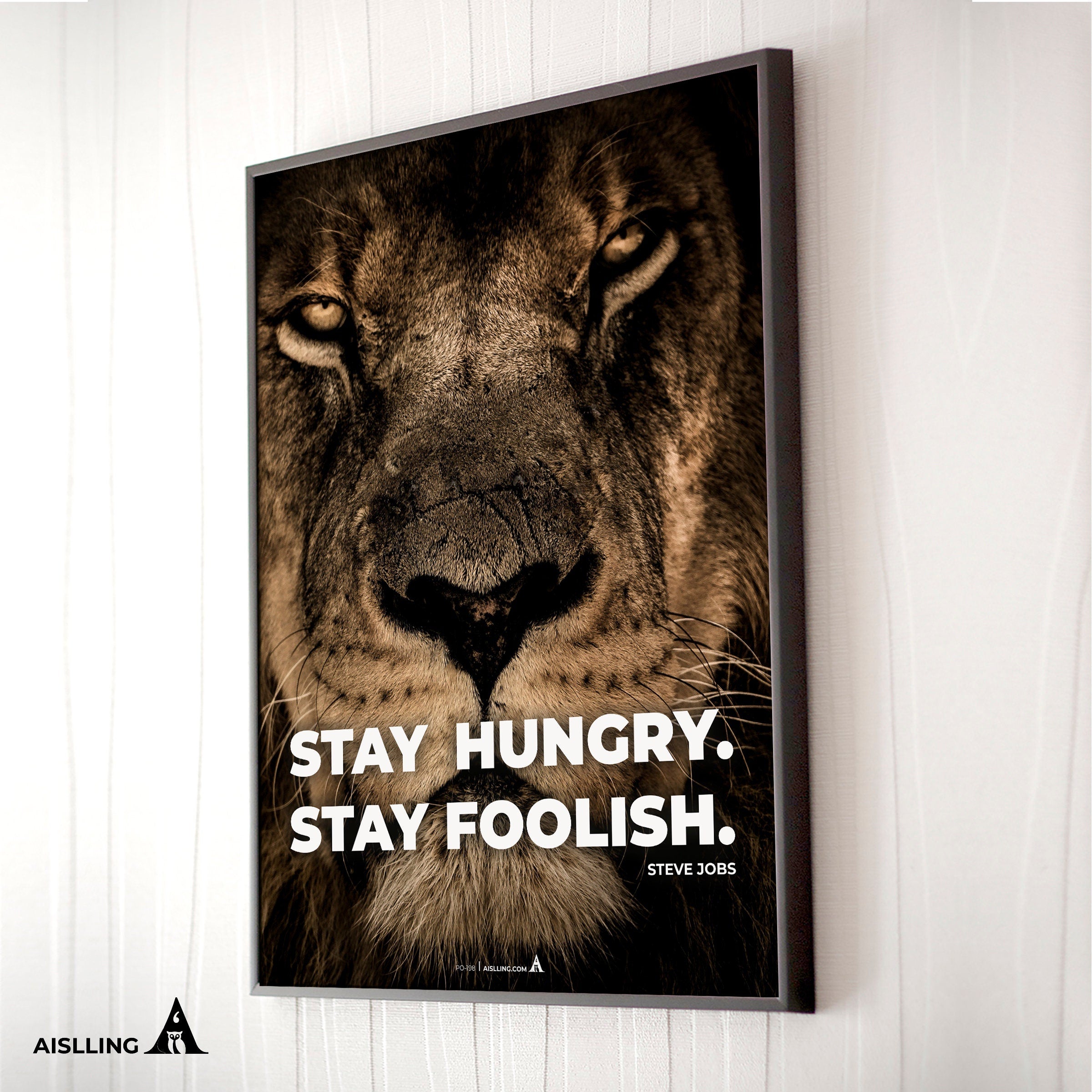 Aislling — Stay Hungry Stay Foolish, Steve Jobs Quote Poster Printables, Inspirational Quote Poster, Motiva... | Aislling printable