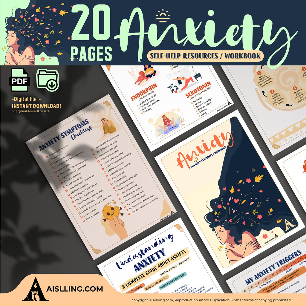 Anxiety Toolbox Workbook | Anxiety Worksheets for Teens & Adults