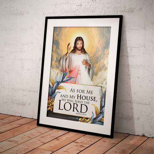 Aislling — As For Me And My House We Will Serve The Lord Poster, Christian Home Decor, Poster Printables, I... | Aislling printable
