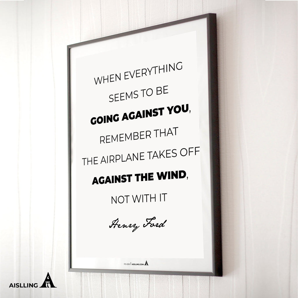 Aislling — When everything seems to be going against you, Henry Ford Quote Poster Printables Inspirational ... | Aislling printable