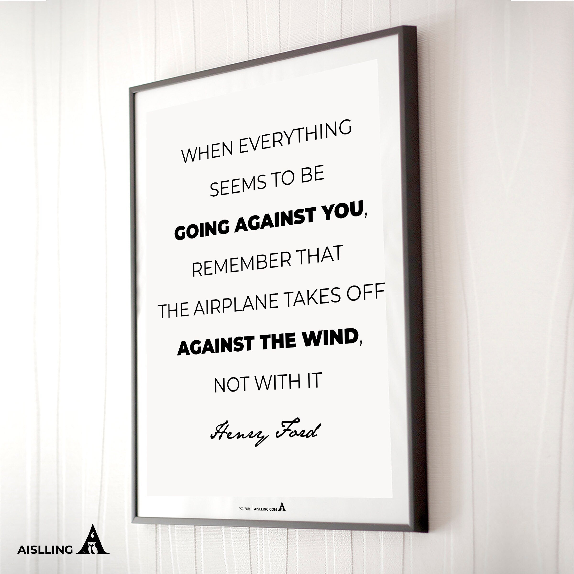 Aislling — When everything seems to be going against you, Henry Ford Quote Poster Printables Inspirational ... | Aislling printable