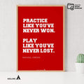 Aislling — Motivational Quotes, practice Like you've never won, Michael Jordan, NBA Sports, Printable NBA P... | Aislling printable