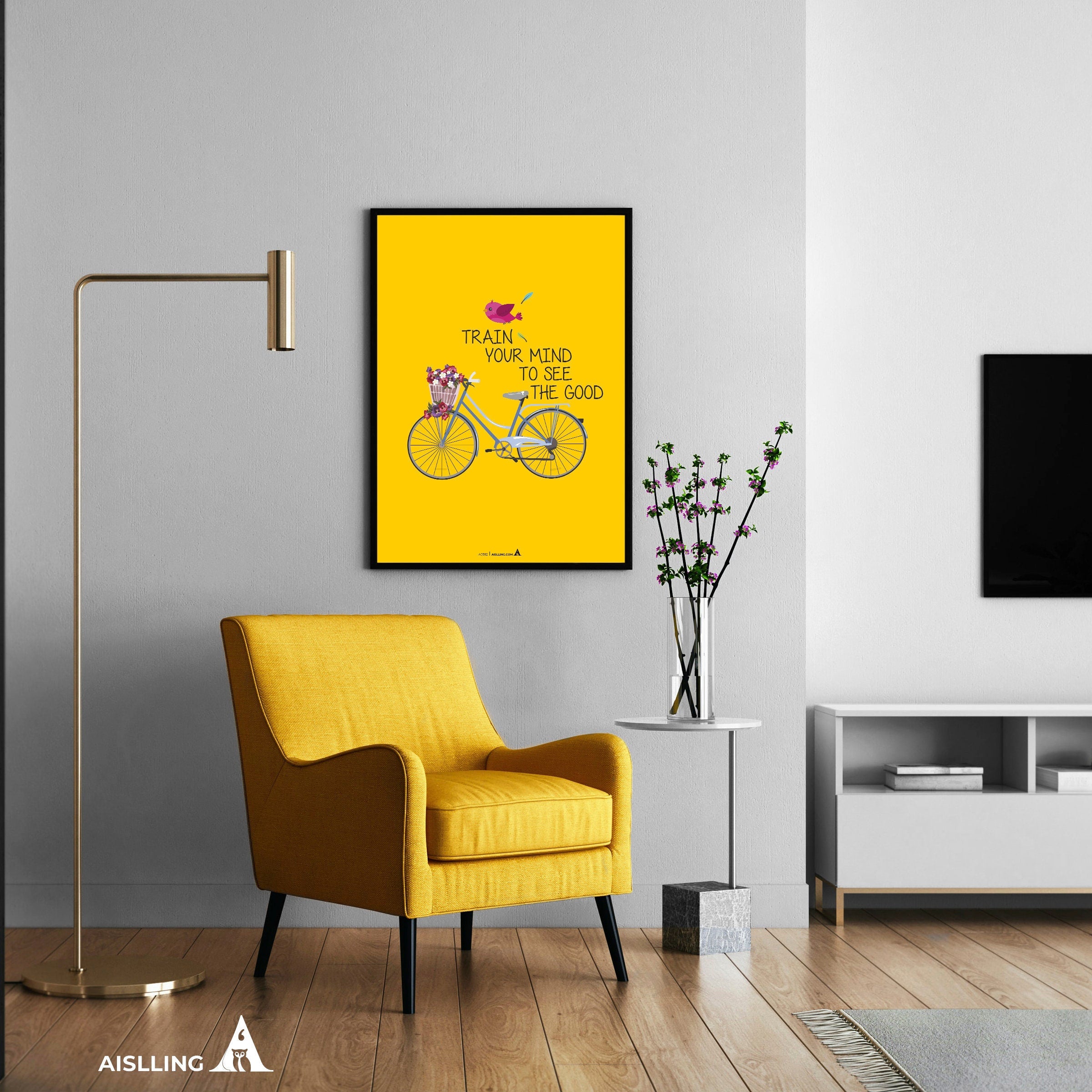 Aislling — Train Your Mind to see the Good, quotes Pintables, Motivational Quote wall art Inspirational quo... | Aislling printable