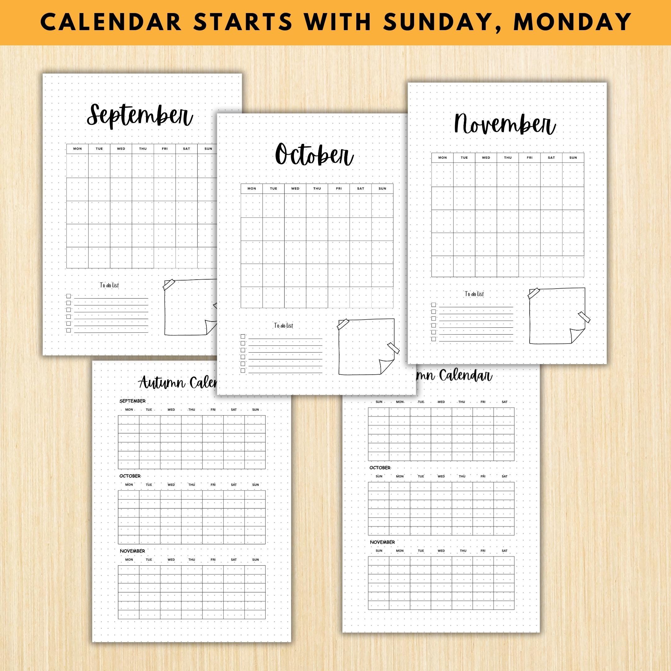 Autumn Bullet — AUTUMN Journal Bundle, Fall Planner Pages, PRINTABLE Autumn Planner, 29 Journal Pages, Fall... | Bloom Joyfully printable