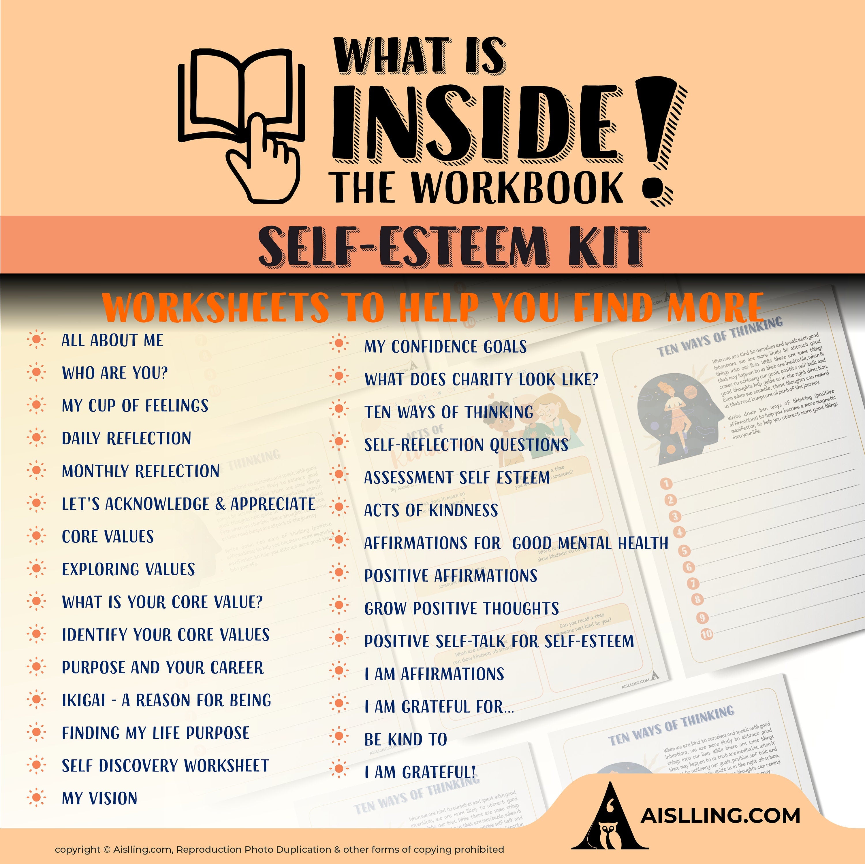 Aislling Design — The self, esteem Toolbox, self, love confidence activity, therapy worksheets, affirmation... | Mindfulness printable