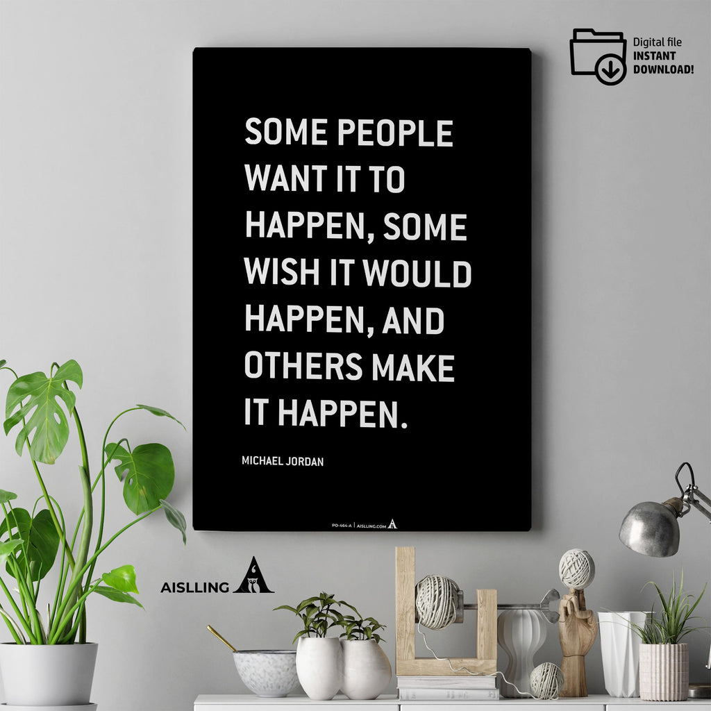 Aislling — Michael Jordan Quotes Digital Printable Wall Art Inspirational Quotes Jordan Mentality Poster Ba... | Aislling printable