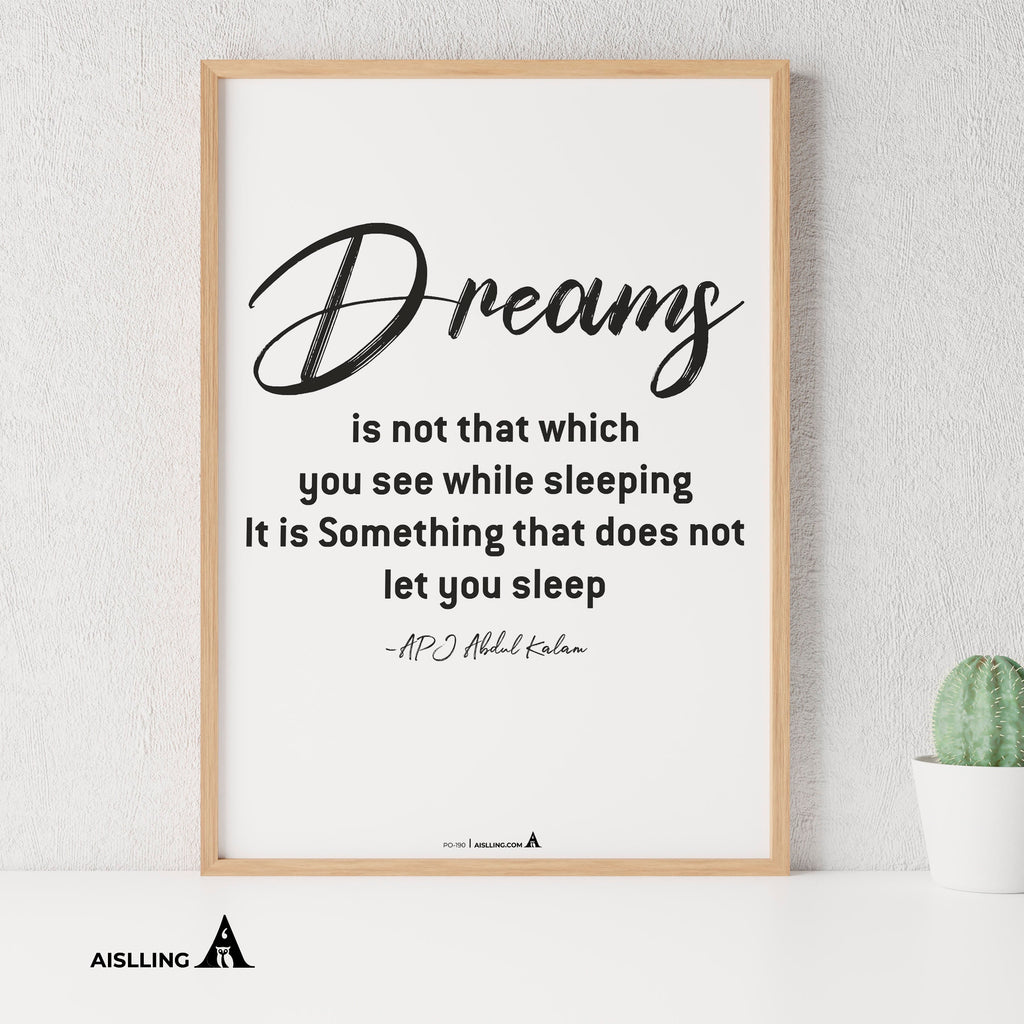 Aislling — Dreams is Quote Poster Printables, Inspirational Quote Poster, Motivational Art, Famous Quotes | Aislling printable