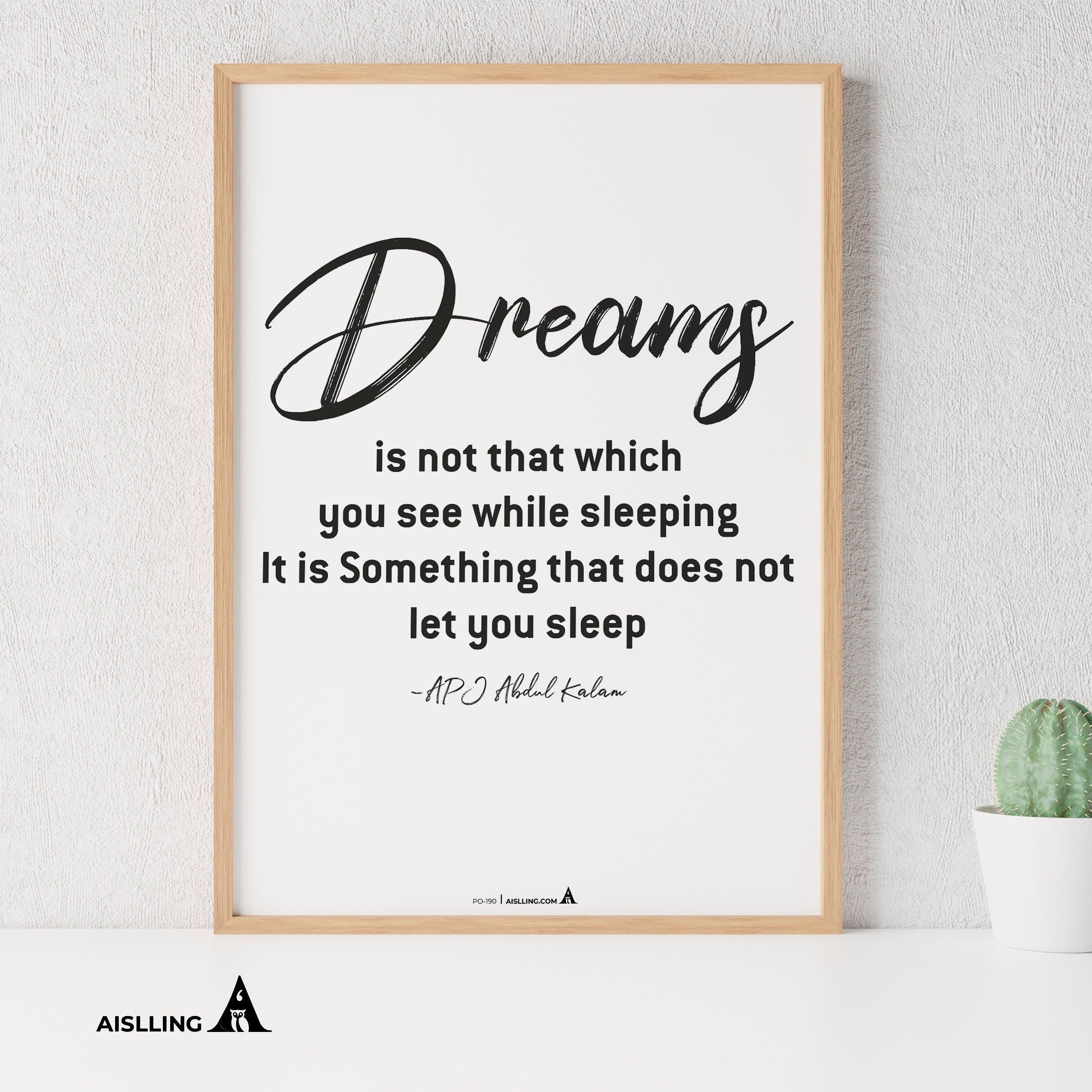 Aislling — Dreams is Quote Poster Printables, Inspirational Quote Poster, Motivational Art, Famous Quotes | Aislling printable