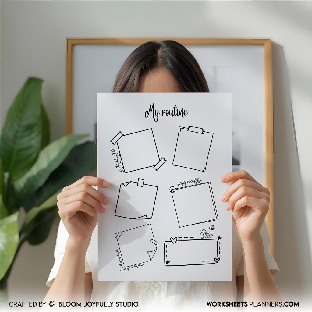 A5 Printable — My Daily Routine PRINTABLE, Daily Routine Planner, Routine tracker, Productivity Tracker, A4... | Bloom Joyfully printable
