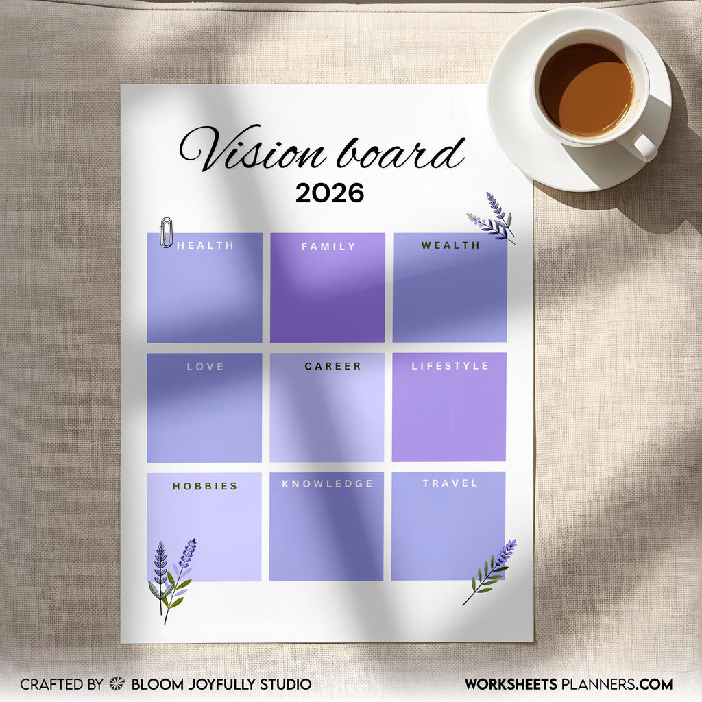 2026 Goals — 2026 My VISION BOARD, Health, Family, Wealth, Career, Travel, Love, Lifestyle, Hobbies, Knowle... | Aislling printable