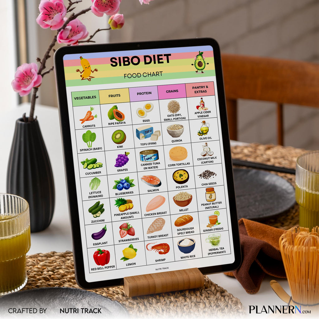 Digestive Diet — SIBO Diet Food Chart Printable, SIBO Food List, Gut Health Diet Food, IBS Friendly Food Ch... | Nutri Track printable