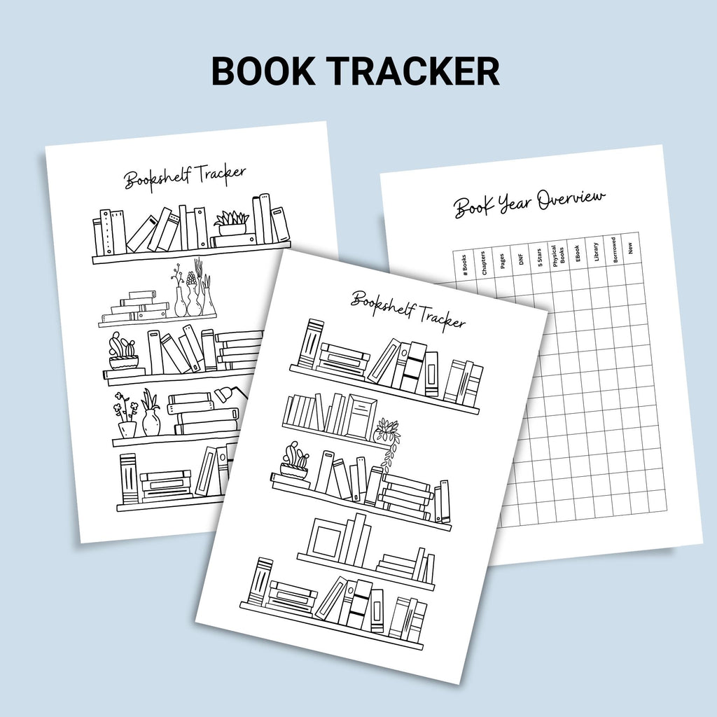 Book Challenge — Bookshelf Printable, Reading Planner, Book Tracker, Reading Log, Reading Challenge, Readin... | Bloom Joyfully printable