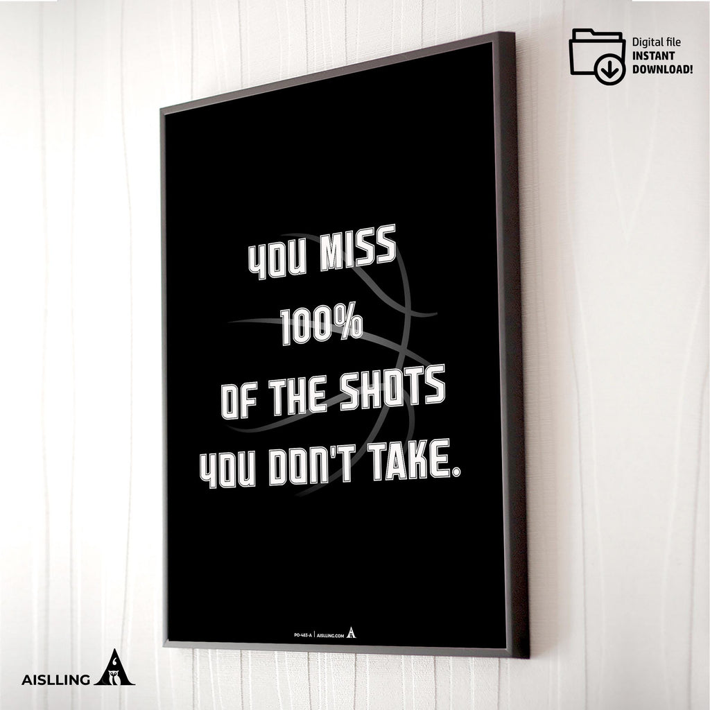 Aislling — Michael Jordan Quotes Digital Printable Wall Art Inspirational Quotes Jordan Mentality Poster Ba... | Aislling printable