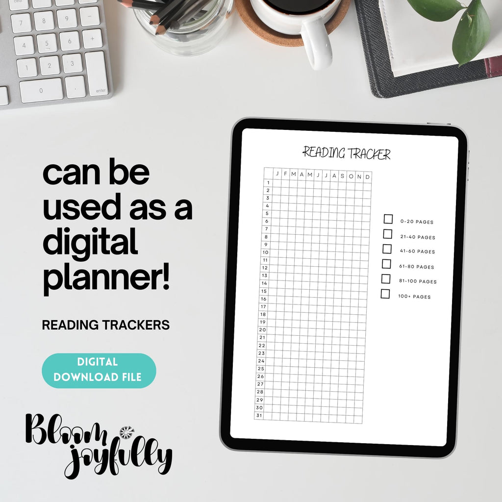 Book Cover Page — Reading Tracker, Book Reading Log, PRINTABLE Journal Page, Daily Habit Tracker, Book Jour... | Bloom Joyfully printable