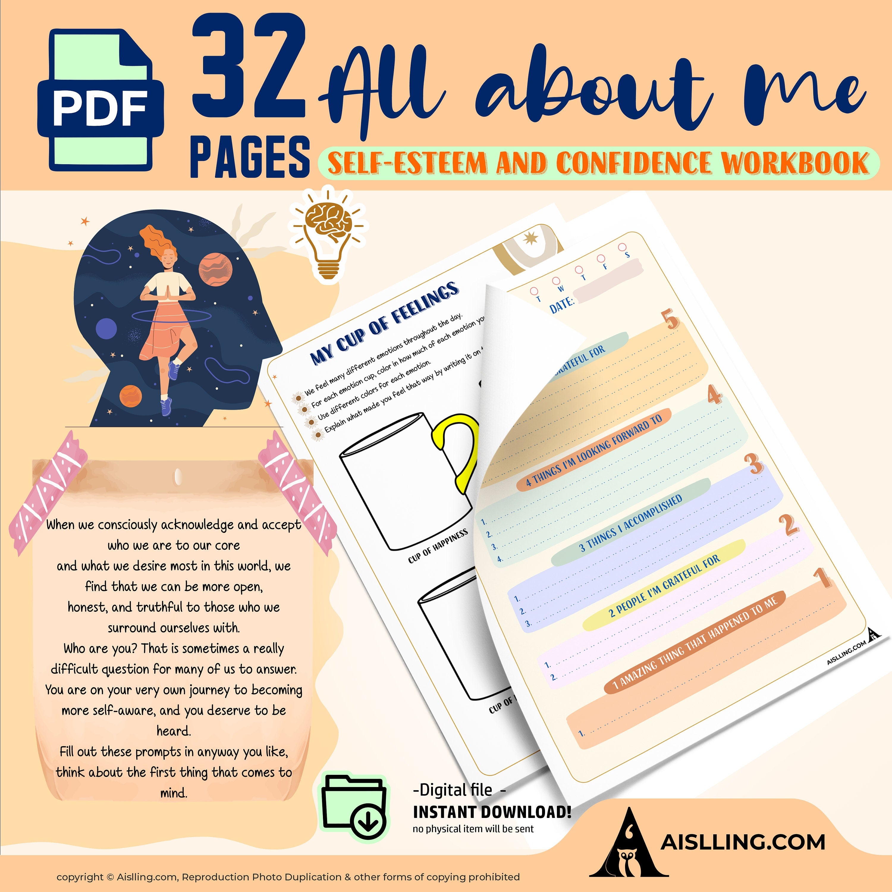 Aislling Design — The self, esteem Toolbox, self, love confidence activity, therapy worksheets, affirmation... | Mindfulness printable