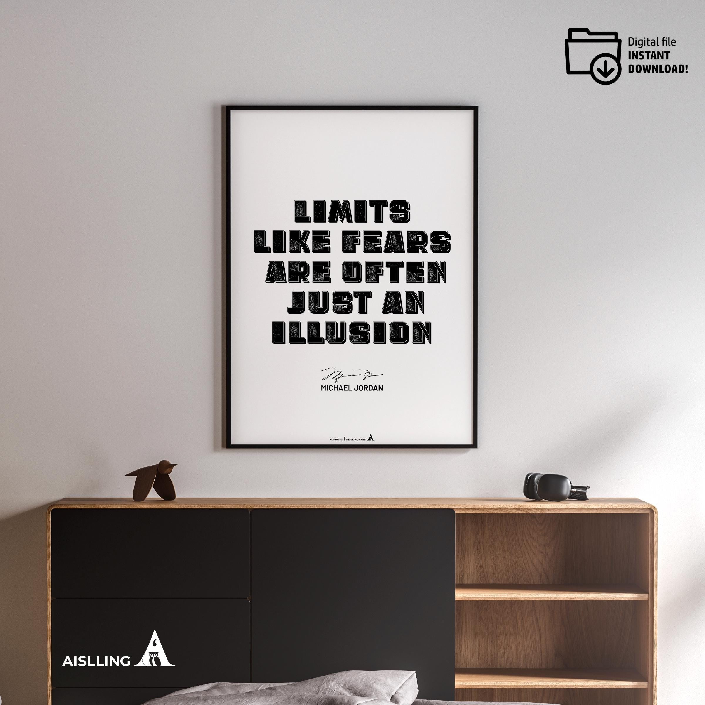 Athlete Wall Decor — Michael Jordan Motivational Quote Print: Basketball Sports Poster (Digital Download) | Aislling printable